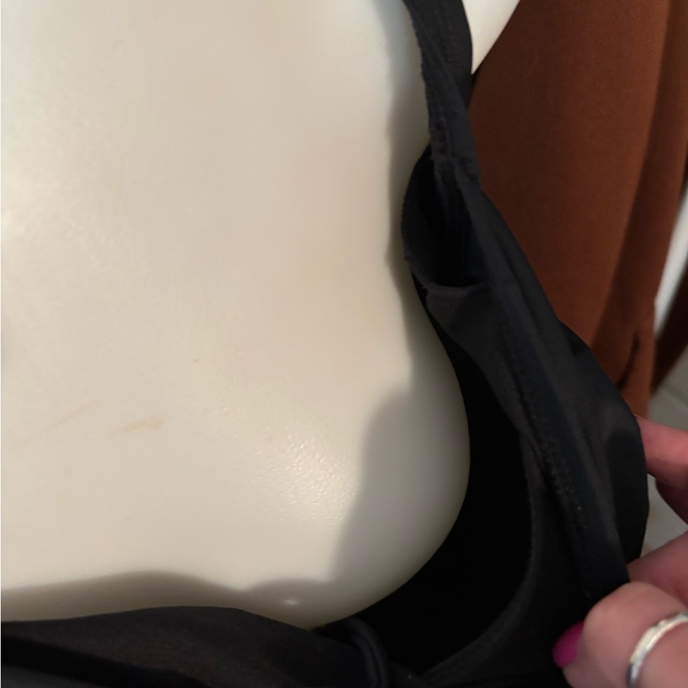 Black Ruched Swimsuit Top - Picture 4 of 7